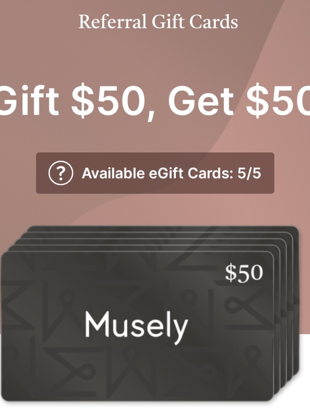 Musely $50 Off QR Code - Picture 2 of 2